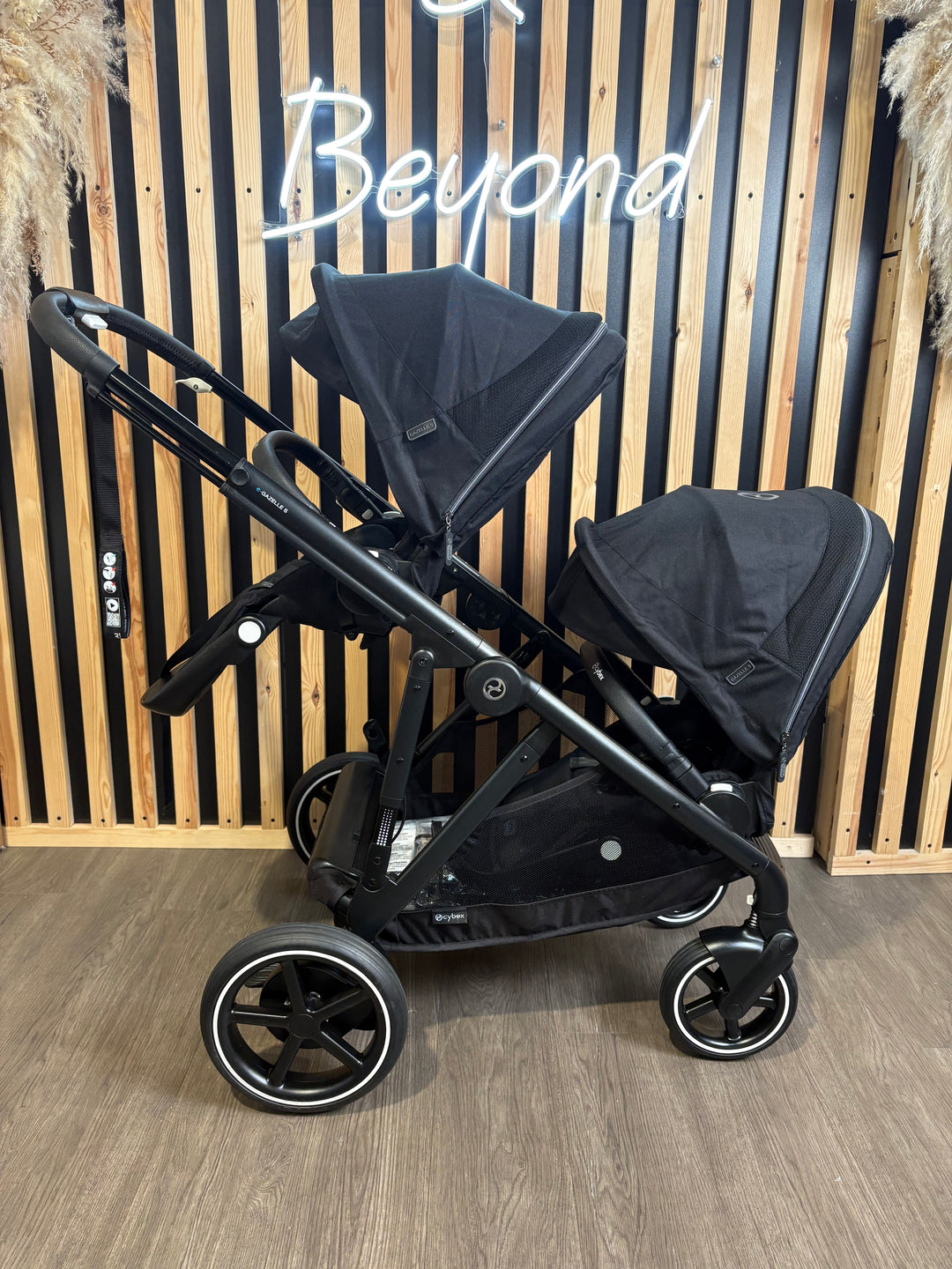 PRE LOVED Cybex e-Gazelle Twin Pushchair - Moon Black