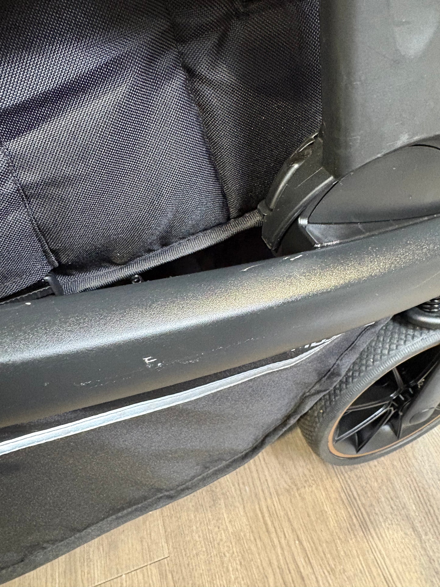 PRE LOVED My Babiie MB33 Twin Pushchair - Black Leopard