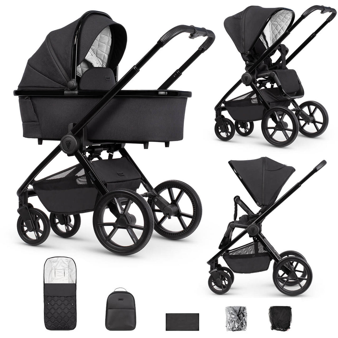 Venicci Tinum Edge ISnug2 + 360 Encore Base Travel System - Raven