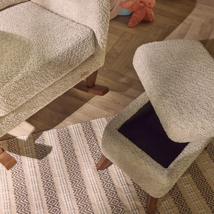 Tutti Bambini Harper Rocking Chair & Footstool - Mushroom