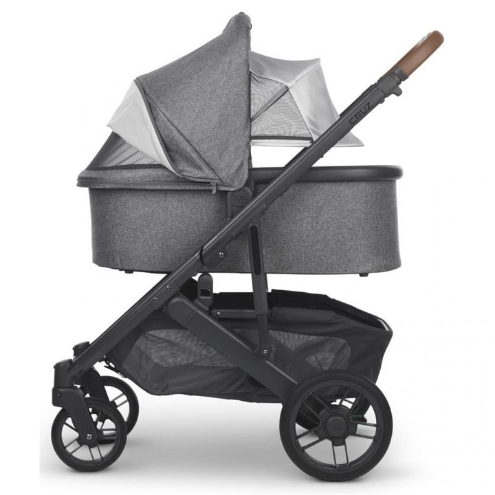 Uppababy Cruz V2 Pushchair + Carrycot + Mesa + Base i-Size Travel System - Greyson Charcoal Melange