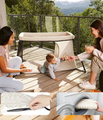 Babymoov Moov & Sleep Travel Cot - Sand