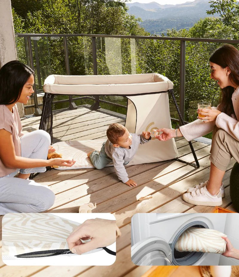 Babymoov Moov & Sleep Travel Cot - Sand