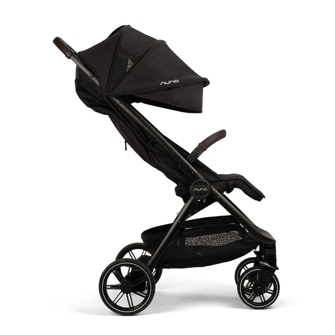 Nuna TRVL LX Compact Travel System Inc Lytl Folding Carrycot + Pipa Urbn - Caviar
