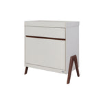 Tutti Bambini Fuori Mini 2 Piece Nursery Furniture Set – Warm Walnut/White Sand COLLECTION OR LOCAL DELIVERY ONLY