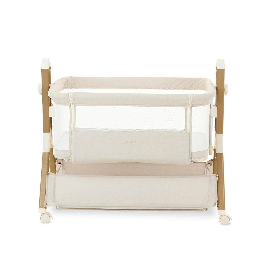 Obaby Cloud Bedside Crib - Oatmeal