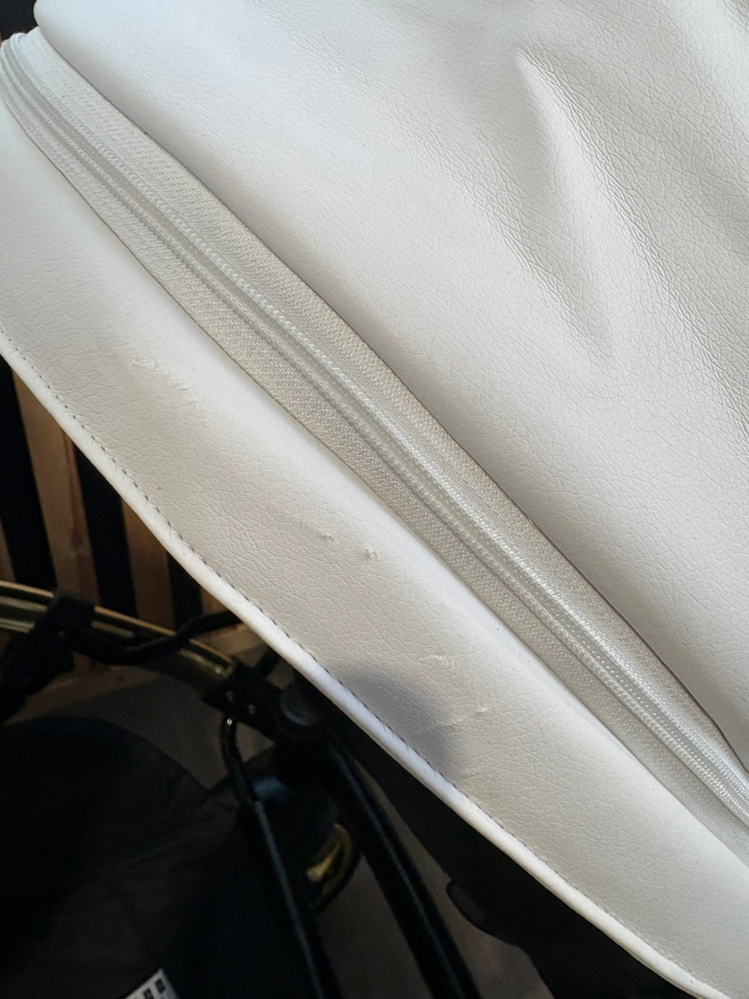 PRE LOVED Junama Fluo Tandem Pushchair - White Gold