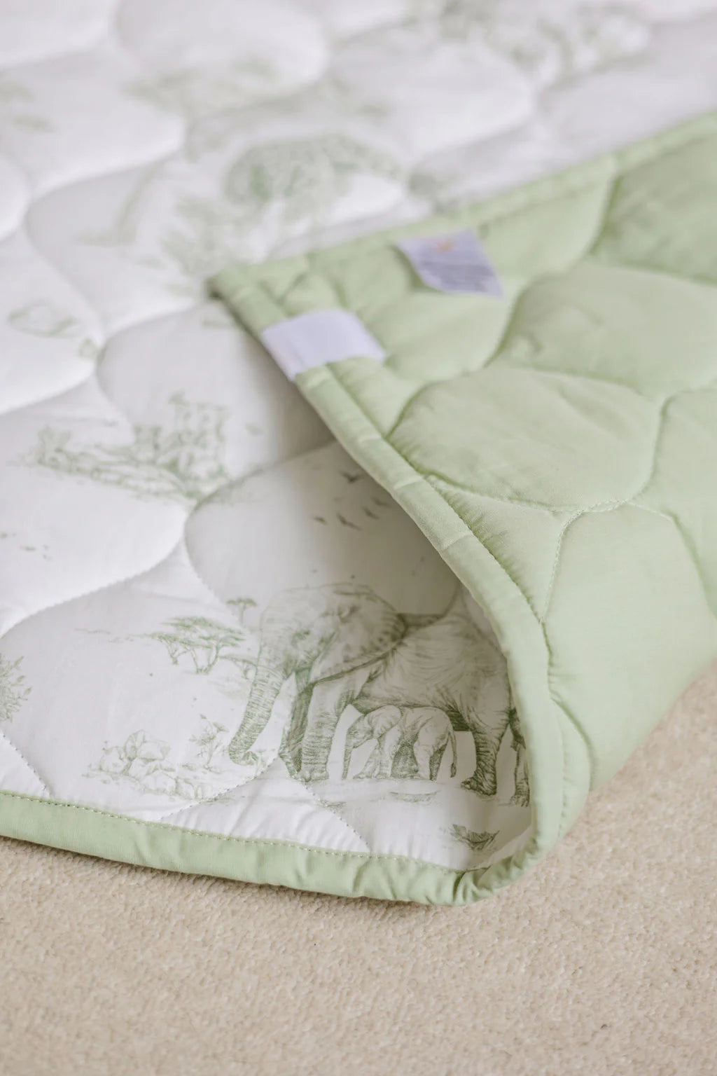 Gilded Bird Safari Toile Quilted Playmat