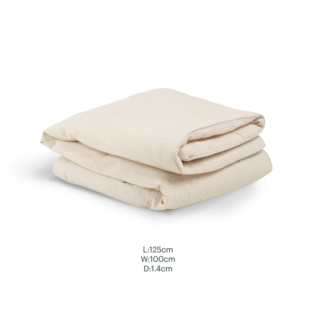 CuddleCo Cot Bed Quilt - Cashmere Waffle