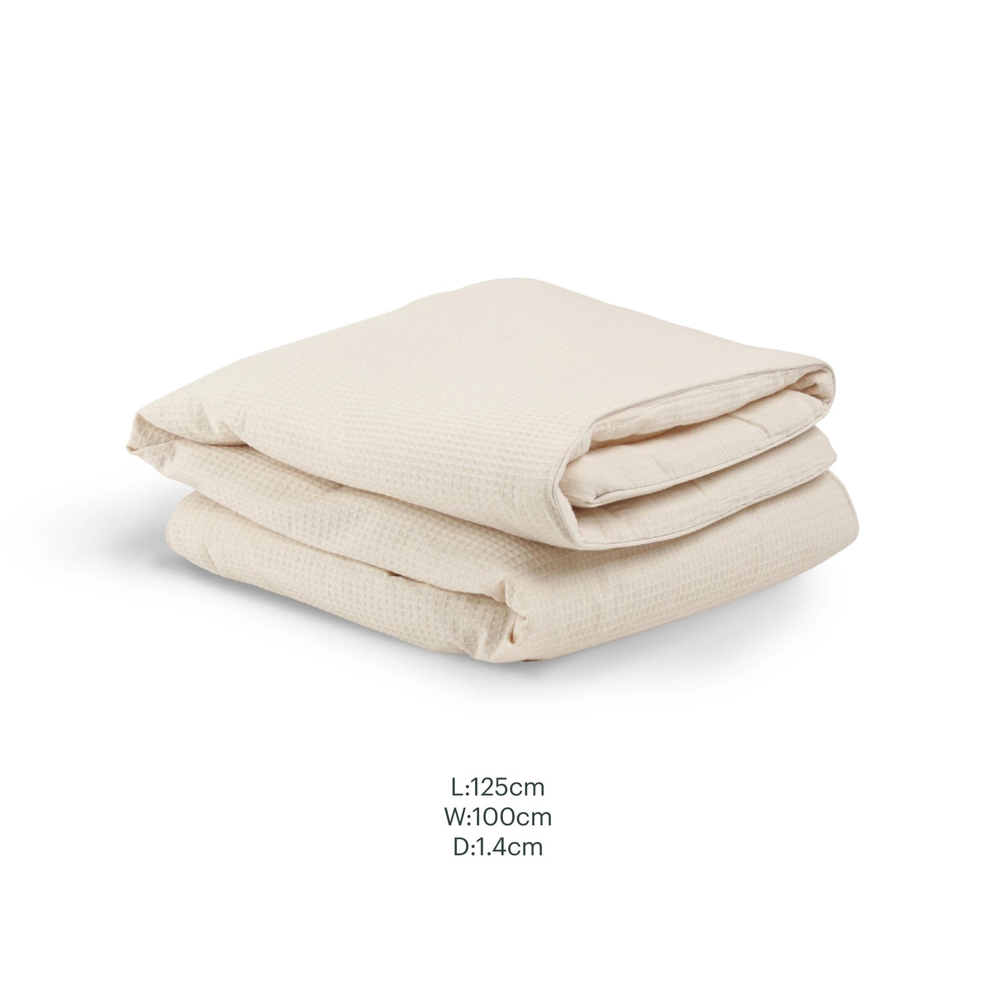 CuddleCo Cot Bed Quilt - Cashmere Waffle