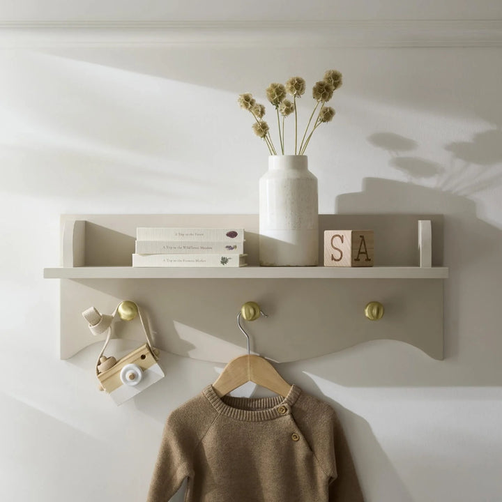 Cuddleco Clara Nursery Shelf - Cashmere & Ash