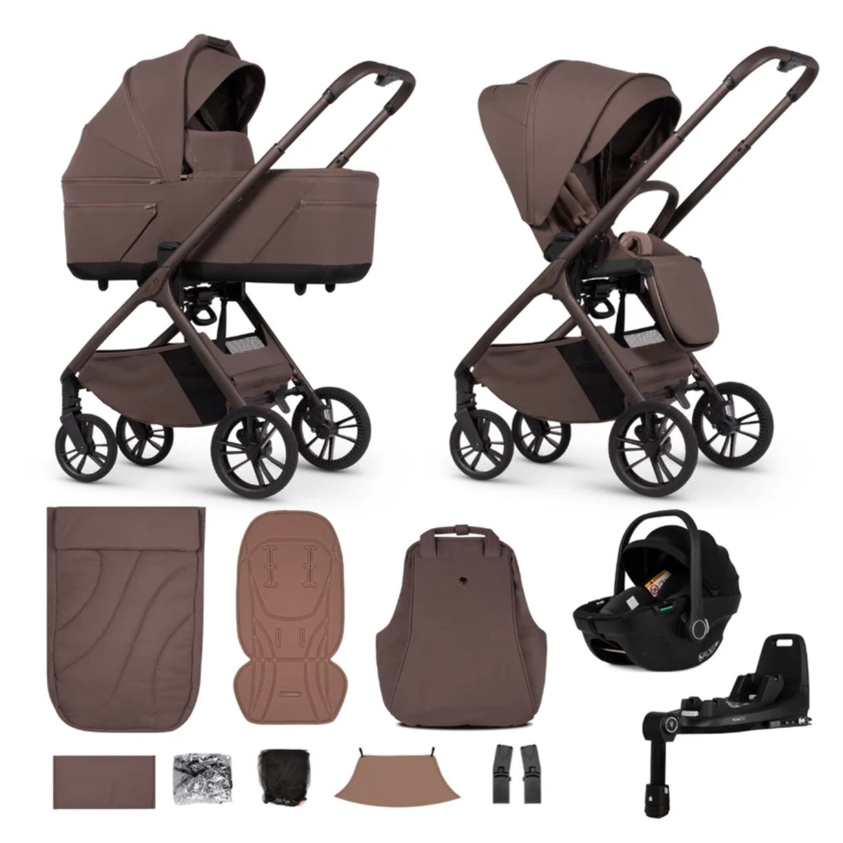 Venicci Tila 14 Piece Luxury Tiago Travel System Bundle - Noche