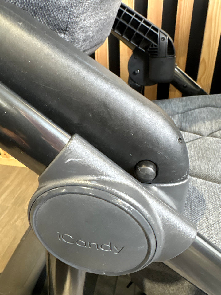 PRE LOVED iCandy Orange 3 Double Pushchair - Slate Grey Marl