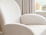 Babymore Freya Nursing Chair with Stool - Cream