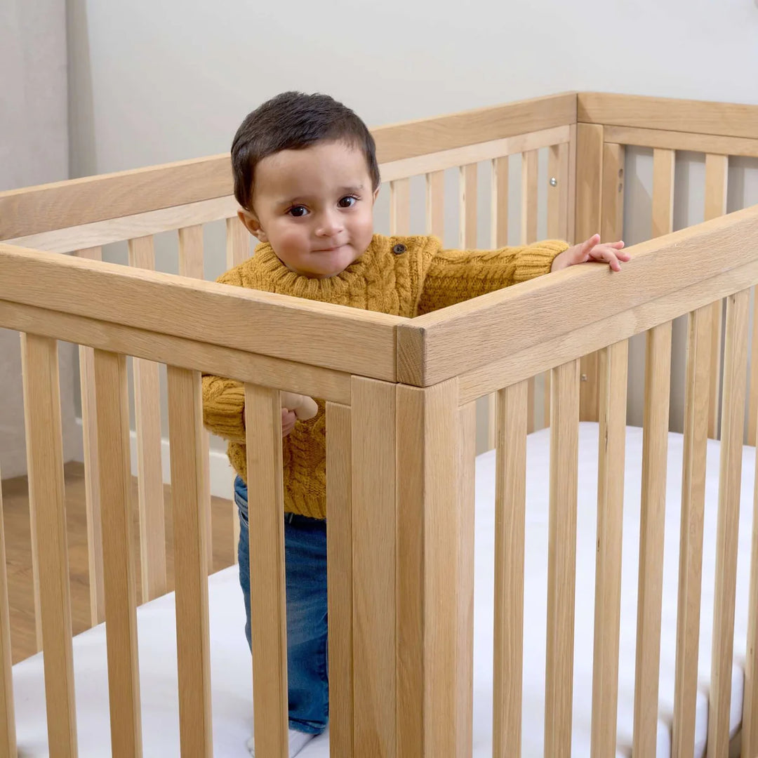 Clair De Lune Solid Oak Cot Bed