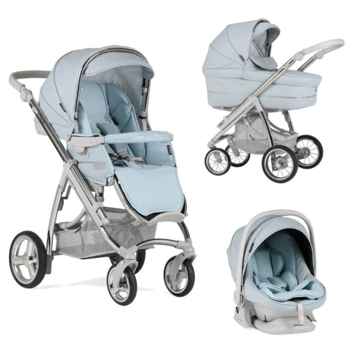 BebeCar Trio Ip-Op 3in1 Travel System - Baby Blue