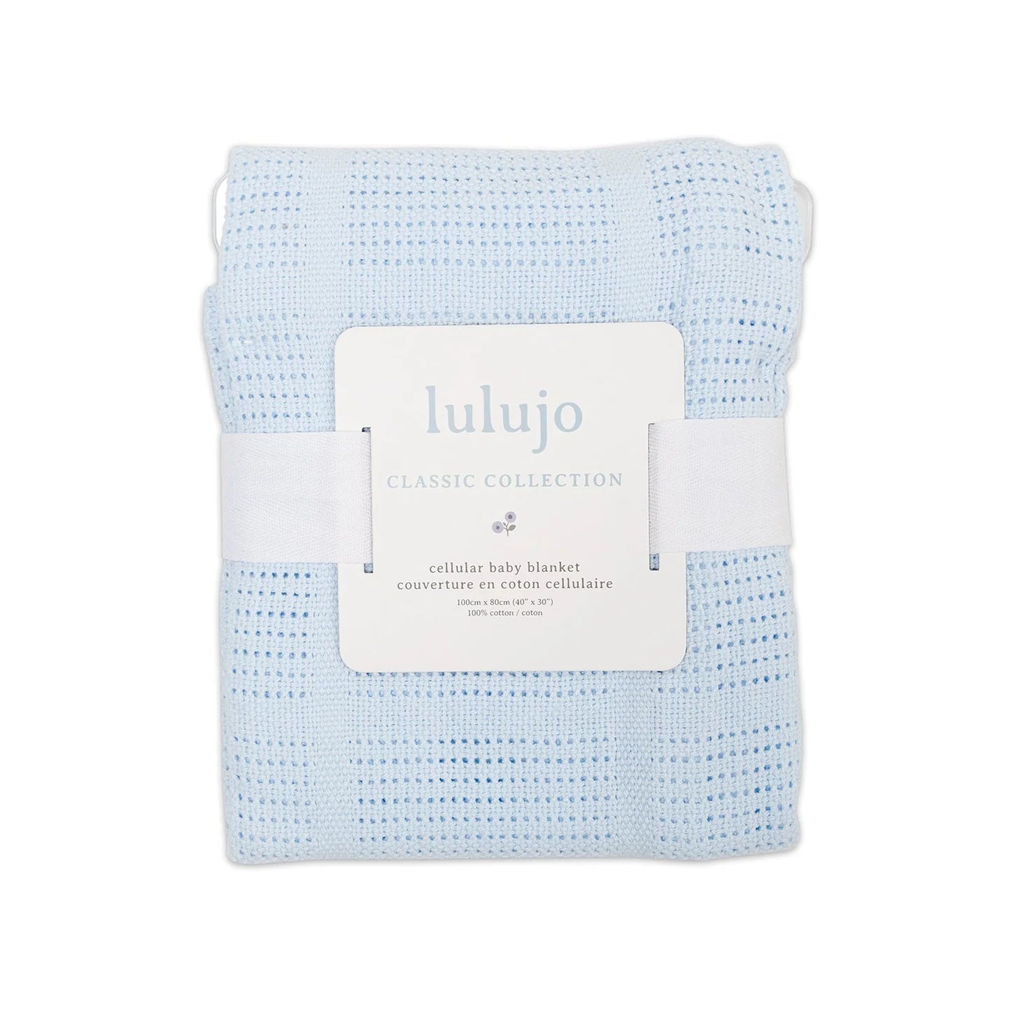 Lulujo Cellular Blanket - Blue