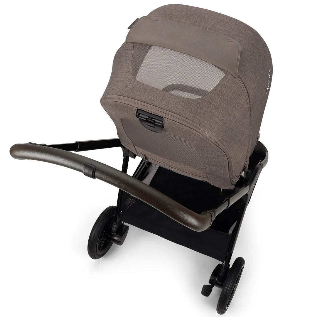Nuna TRIV Next, LYTL Carrycot, ARRA Flex + Base Curve Travel System - Chestnut