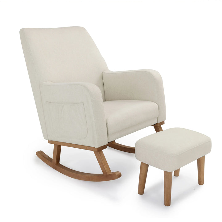 Babymore Callie Nursing Chair with Stool – Ivory