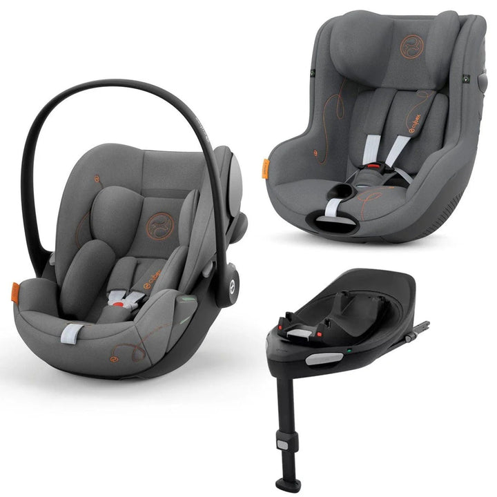 Cybex Cloud & Sirona G Car Seat Bundle - Lava Grey