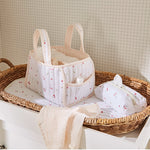CuddleCo Nappy Caddy - Ditsy Cherry