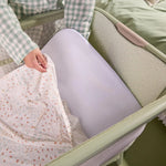 Tutti Bambini Cozee Zen Bedside Crib - Eucalyptus