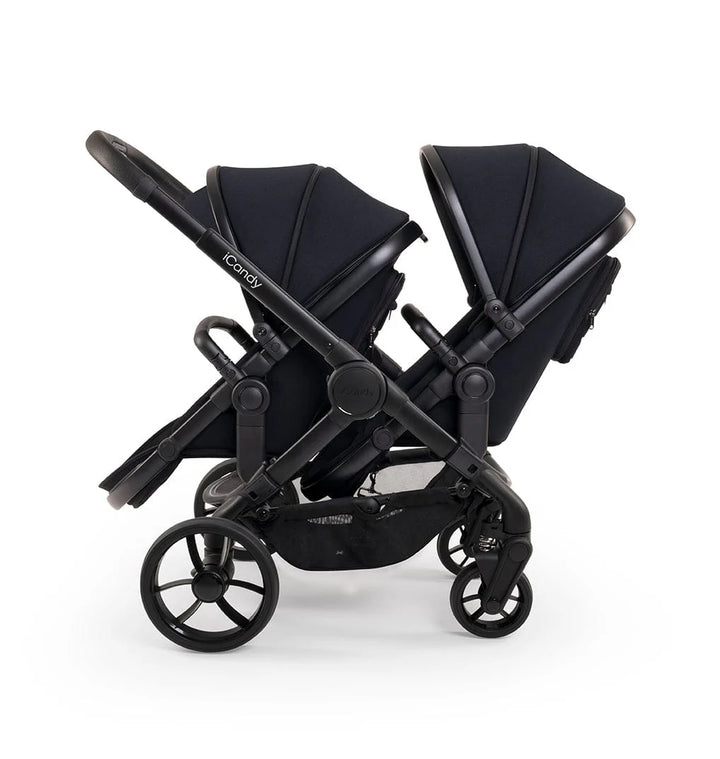 iCandy Peach 7 Double Pushchair - Jet/Black Edition