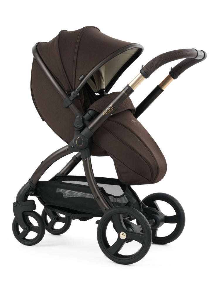 egg3 Luxury Maxi-Cosi Cabriofix i-Size Travel System Bundle - AINR Exclusive Turkish Coffee