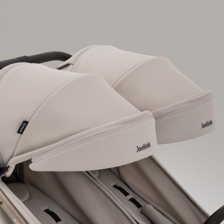 JoviKids Ayla Compact Twin Pushchair - Beige
