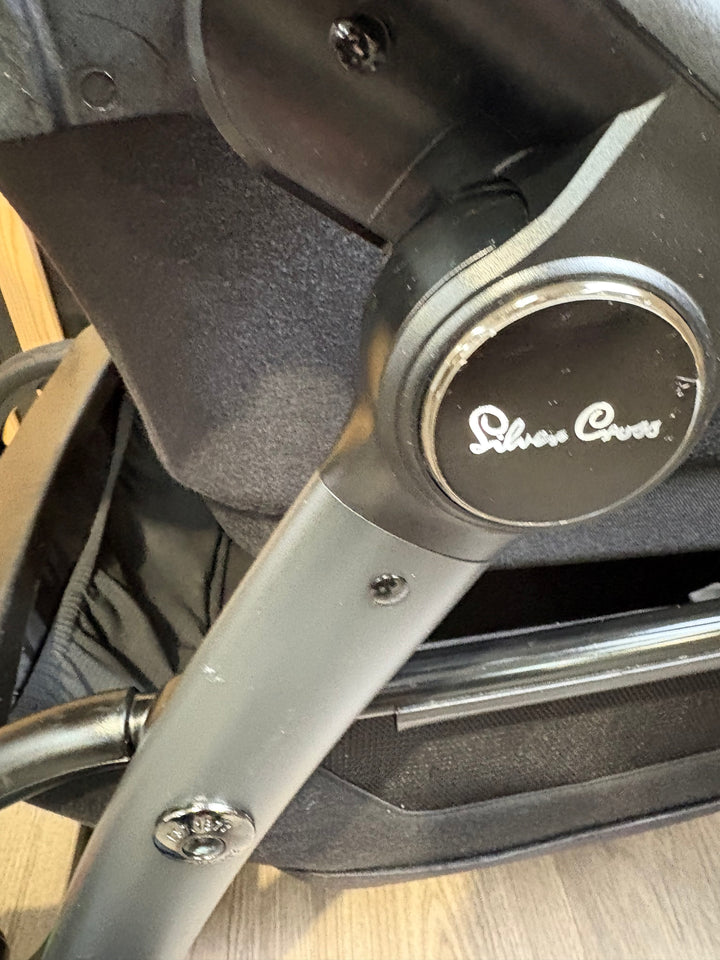 PRE LOVED Silver Cross Wave Double Pushchair - Onyx