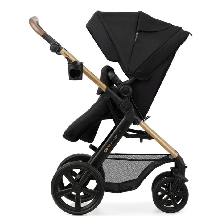 Kinderkraft Moov 2 3in1 Travel System With Mink Pro Car Seat - Pure Black