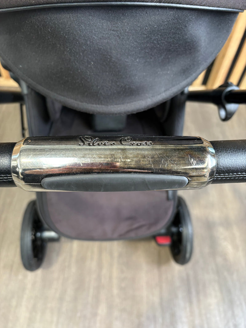 PRE LOVED Silver Cross Wave Double Pushchair - Onyx