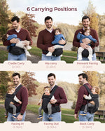 Momcozy 2-In-1 Hip Seat Baby Carrier - Black