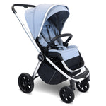My Babiie MB450i 3in1 Travel System with Rotating Car Seat + Base - Steel Blue
