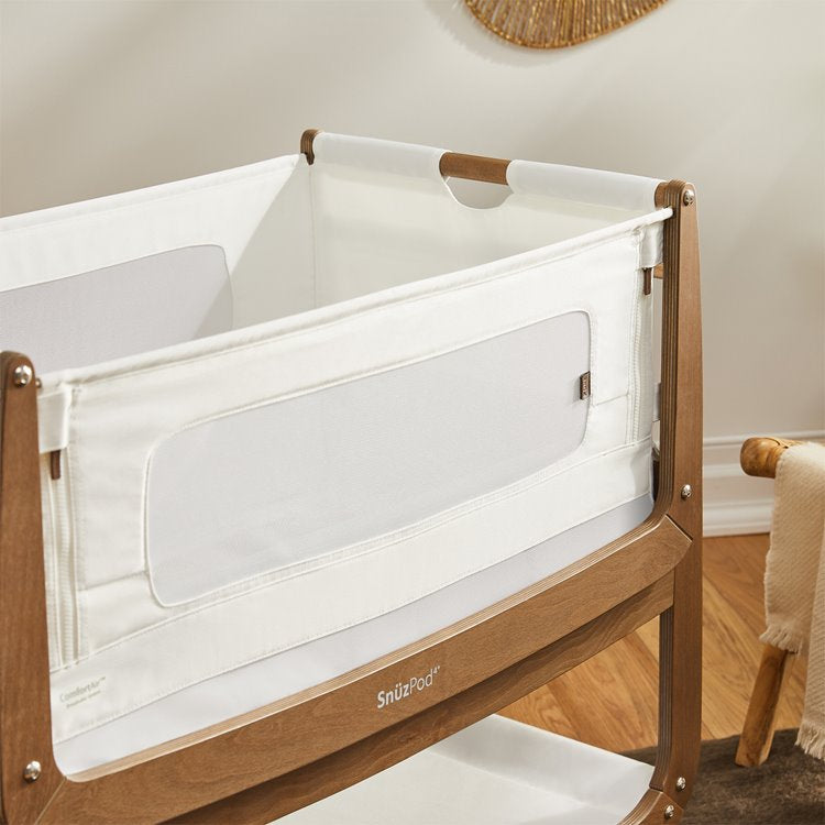 SnuzPod4 Bedside Crib The Natural Edit 'Walnut'