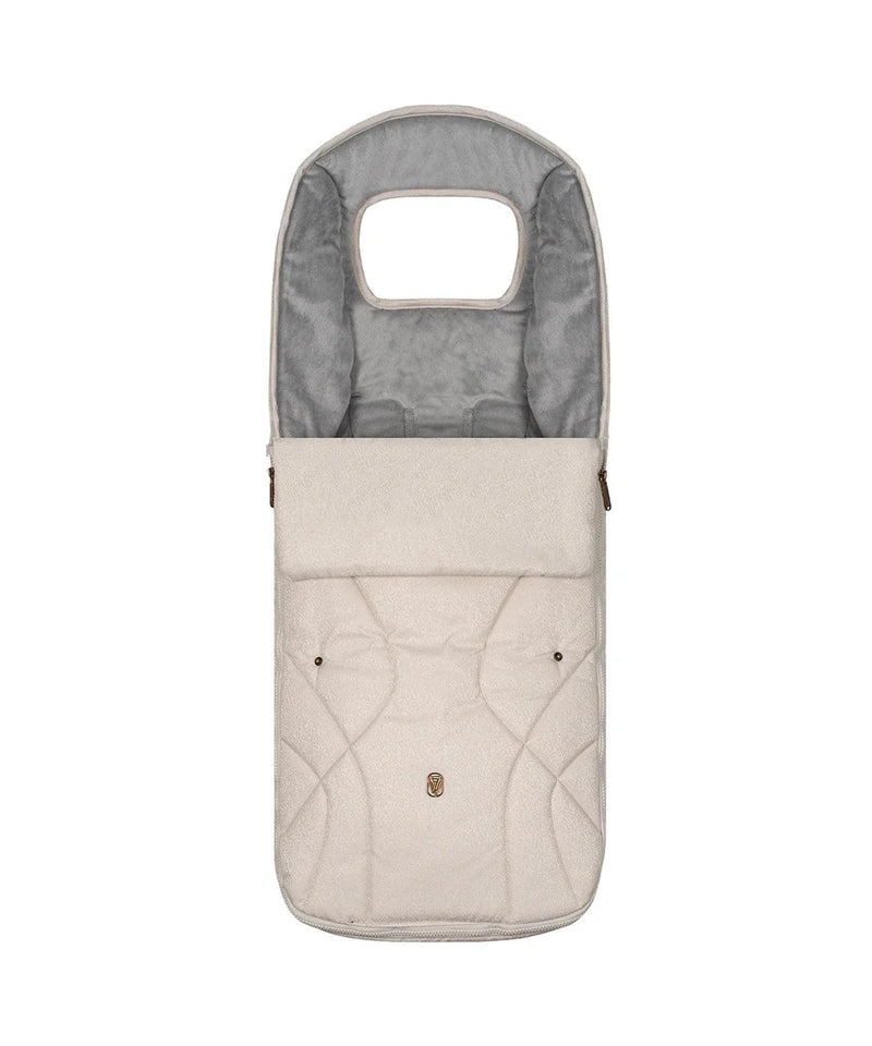 Venicci Upline2 Pushchair, Carrycot + Accessories Travel System Bundle - Stone Beige