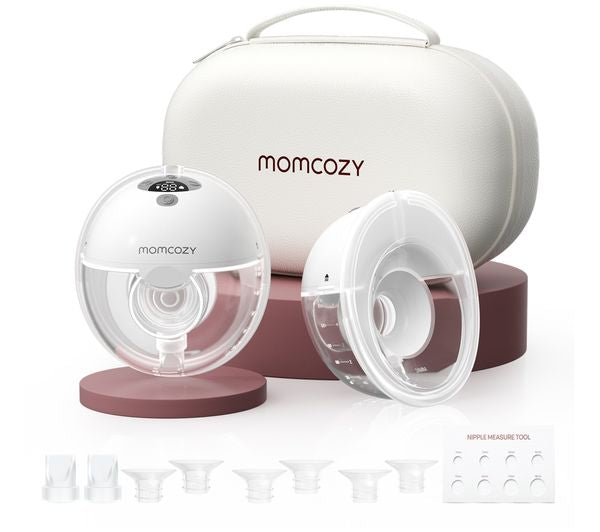 Momcozy M5 Smart Wearable Double Electric Breast Pump - Grey