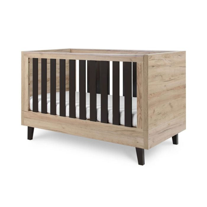 Tutti Bambini Como Cot Bed - Distressed Oak/Slate Grey