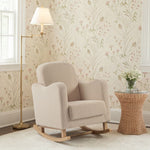 Bebe & Beyond Soother Nursing Chair + Stool – Boucle Collection Oat