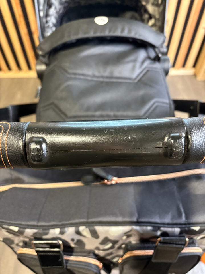 PRE LOVED My Babiie MB33 Twin Pushchair - Black Leopard