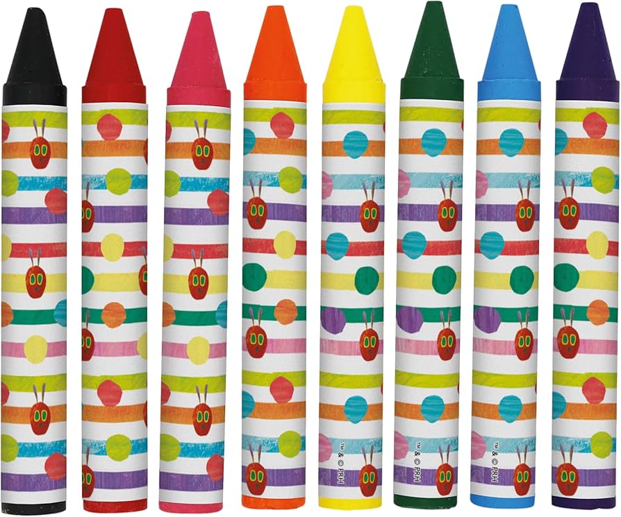 The Very Hungry Caterpillar Set of 8 Jumbo Crayons