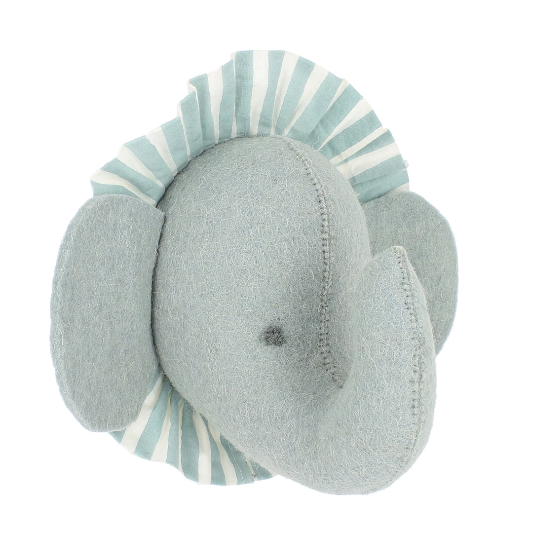 Fiona Walker Elephant with Vintage Ruff Head Mini - Blue