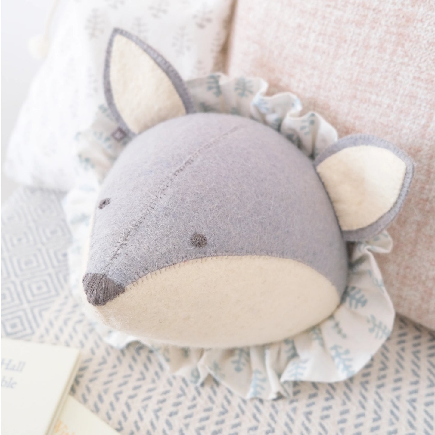 Fiona Walker Baby Fox with Vintage Ruff Head Mini - Blue