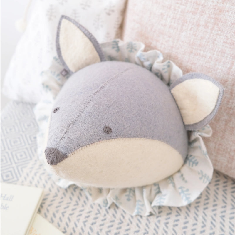 Fiona Walker Baby Fox with Vintage Ruff Head Mini - Blue