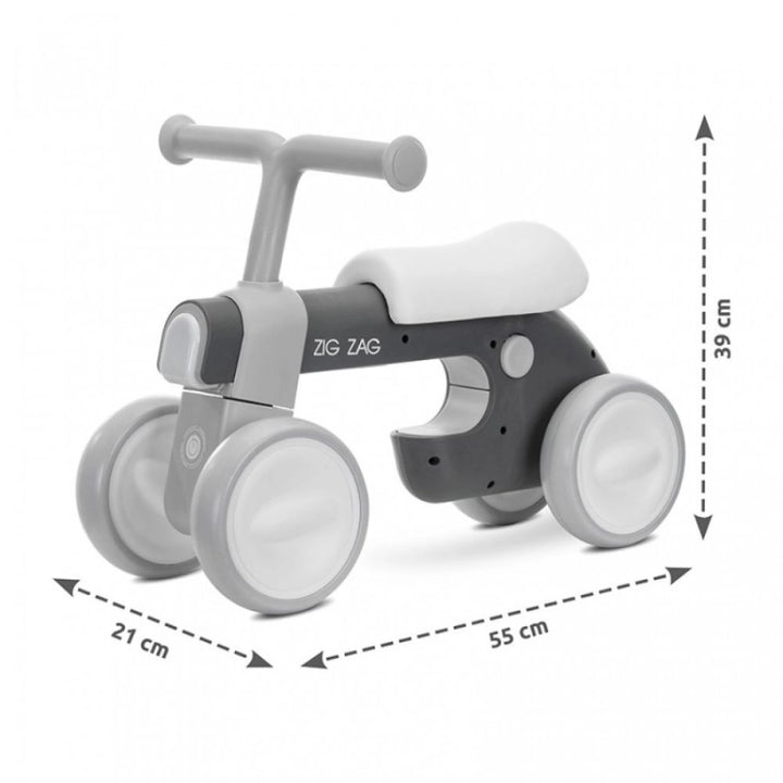 Lorelli Zig Zag Ride On Bike - Grey