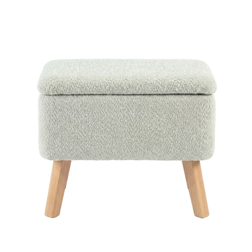 Bebe & Beyond Soother Nursing Chair + Stool – Boucle Collection Sage