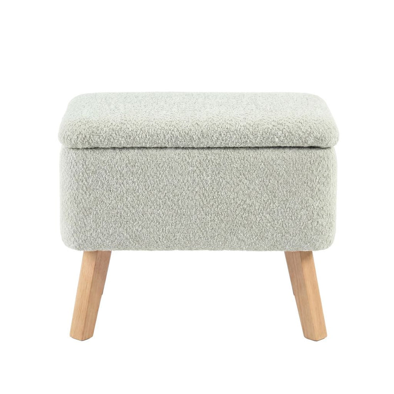 Bebe & Beyond Soother Nursing Chair + Stool – Boucle Collection Sage