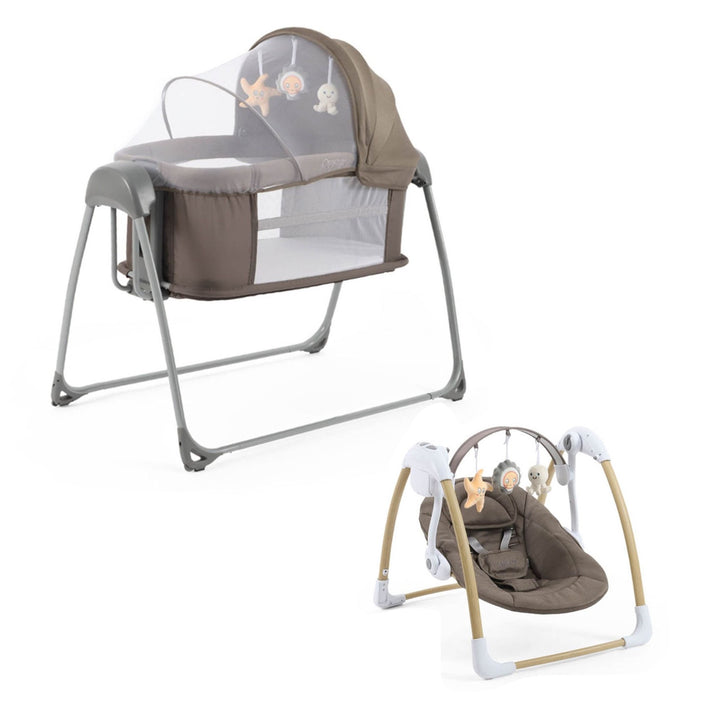 Babystyle Oyster Swinging Crib & Swing Bundle - Mink