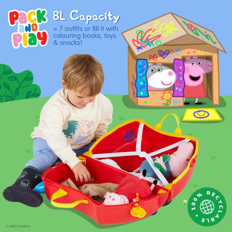 Trunki Ride-On Suitcase - Peppa Pig Party Bus
