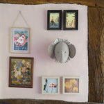 Fiona Walker Elephant with Vintage Ruff Head Mini - Grey